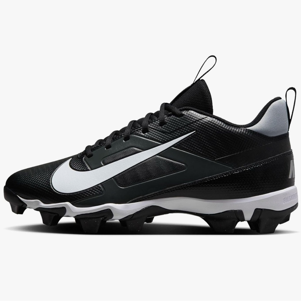 New Nike Men’s Alpha Menace 4 Shark Football Cleats Black White Size 11.5 - Picture 3 of 11